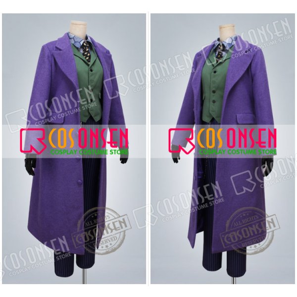 バットマン アーカム・ナイト Joker ジョーカー ロングコート コスプレ衣装