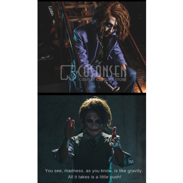画像12: バットマン ダークナイト Joker ジョーカー コスプレ衣装 (12)