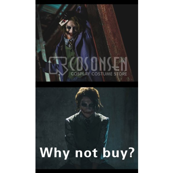 画像12: バットマン ダークナイト Joker ジョーカー コスプレ衣装 ブレザーなし (12)
