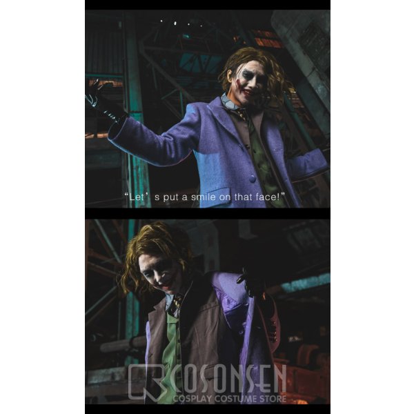 画像9: バットマン ダークナイト Joker ジョーカー コスプレ衣装 (9)