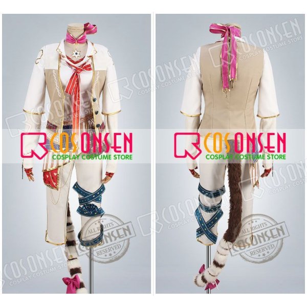 画像6: 夢王国と眠れる100人の王子様 夢100 SPチェシャ猫 太陽覚醒 コスプレ衣装 (6)