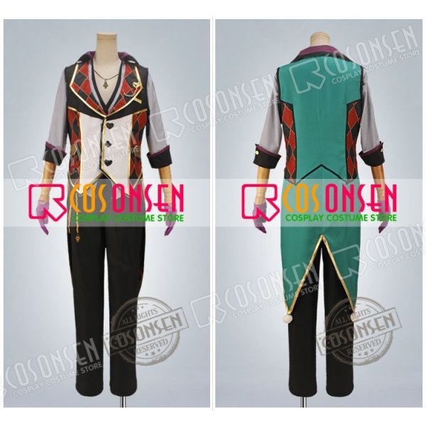 画像10: 【25%OFF】あんさんぶるスターズ あんスタ スカウト!カードバトラー フィールドの勝負師 大神晃牙 コスプレ衣装 (10)