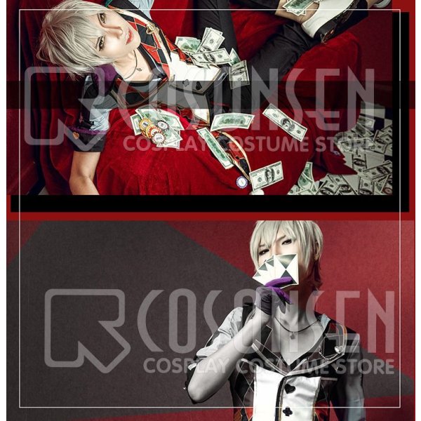 画像7: 【25%OFF】あんさんぶるスターズ あんスタ スカウト!カードバトラー フィールドの勝負師 大神晃牙 コスプレ衣装 (7)