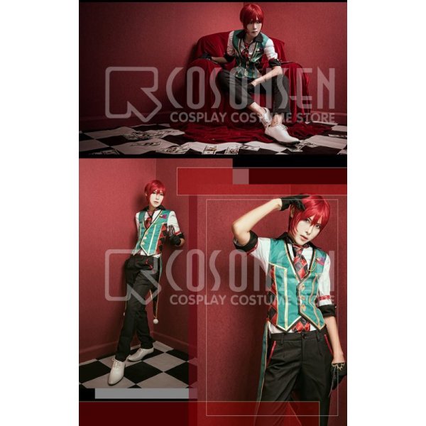 画像3: あんさんぶるスターズ あんスタ スカウト！カードバトラー 朱桜司 コスプレ衣装 (3)