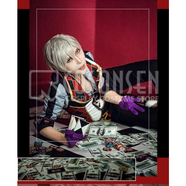 画像4: 【25%OFF】あんさんぶるスターズ あんスタ スカウト!カードバトラー フィールドの勝負師 大神晃牙 コスプレ衣装 (4)