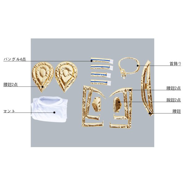 画像11: Fate/Grand Order FGO オジマンディアス コスプレ衣装 第2再臨 (11)