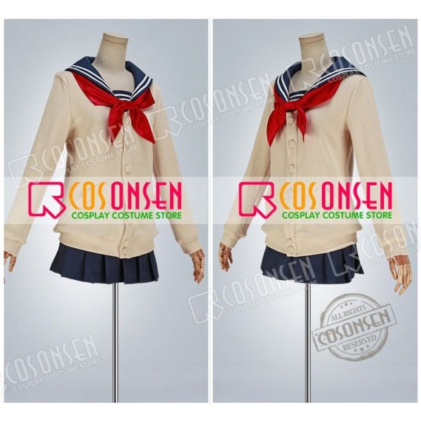 画像11: 僕のヒーローアカデミア 渡我被身子 制服 セーラー服 コスプレ衣装 (11)