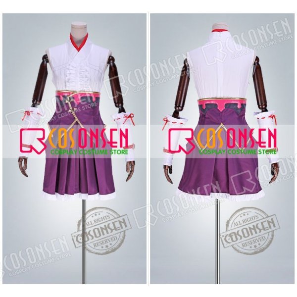 画像12: 【25%OFF】Fate/Grand Order FGO 霊基再臨 第一段階 アサシン 刑部姫 コスプレ衣装 (12)