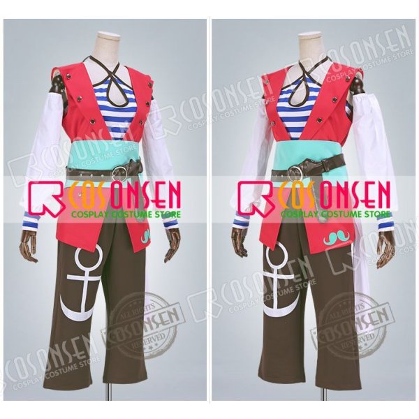 画像3: A3!(エースリー) 抜錨!スカイ海賊団 夏組 瑠璃川幸 コスプレ衣装 (3)