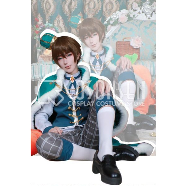 画像7: 【25%OFF】あんさんぶるスターズ あんスタ スカウト!ちいさな王さま 野菜の王さま 高峯翠 王さま衣装 コスプレ衣装 (7)