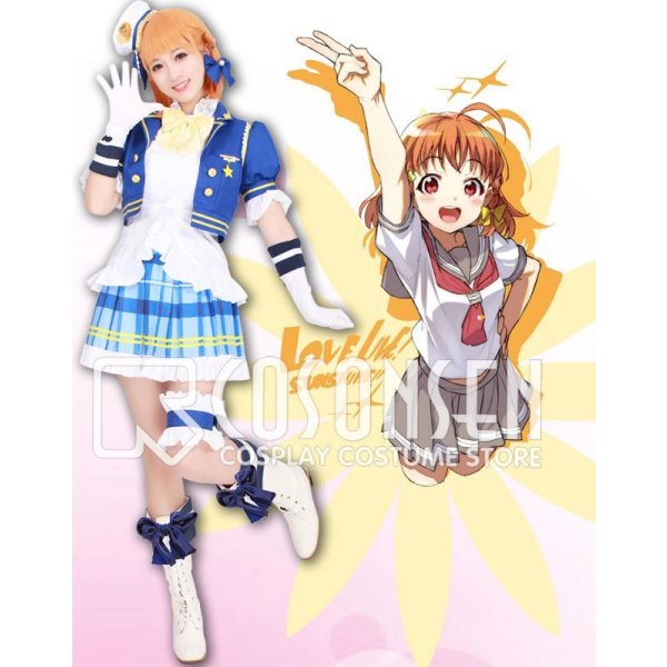 画像9: Love Live! ラブライブ! サンシャイン!! Aqours スクフェス夏 高海千歌 桜内梨子 松浦果南 黒澤ダイヤ 渡辺曜 津島善子 国木田花丸 小原鞠莉 黒澤ルビィ  コスプレ衣装 全員リボンタイ付き (9)