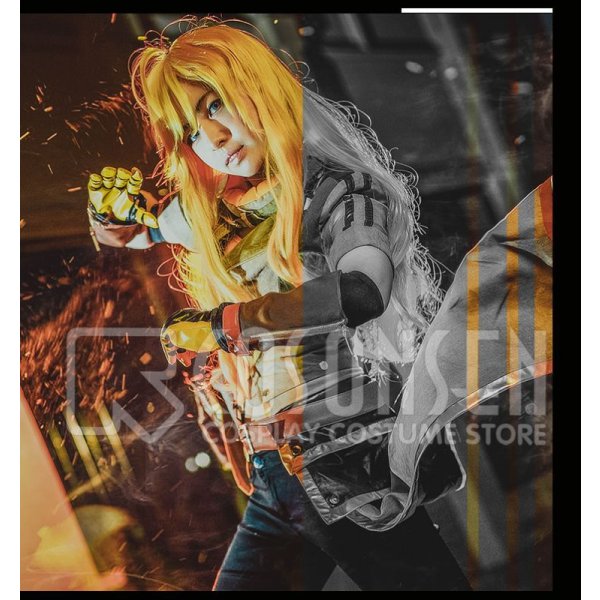 画像3: RWBY ルビー VOLUME 4 Yellow ヤン姉さん ヤン・シャオロン コスプレ衣装 (3)