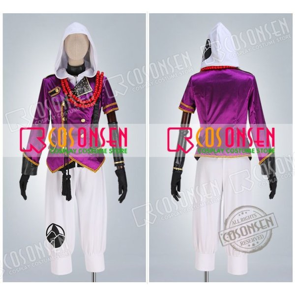 画像10: 【20%OFF】刀剣乱舞 ミュージカル2部ライブ衣装 阿津賀志山異聞 岩融 コスプレ衣装 黒コート付き (10)