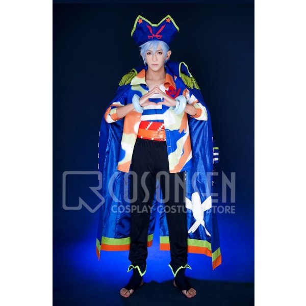 画像5: A3!(エースリー) 夏組 抜錨!スカイ海賊団 斑鳩三角 コスプレ衣装 (5)