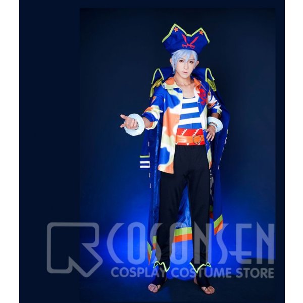 画像4: A3!(エースリー) 夏組 抜錨!スカイ海賊団 斑鳩三角 コスプレ衣装 (4)