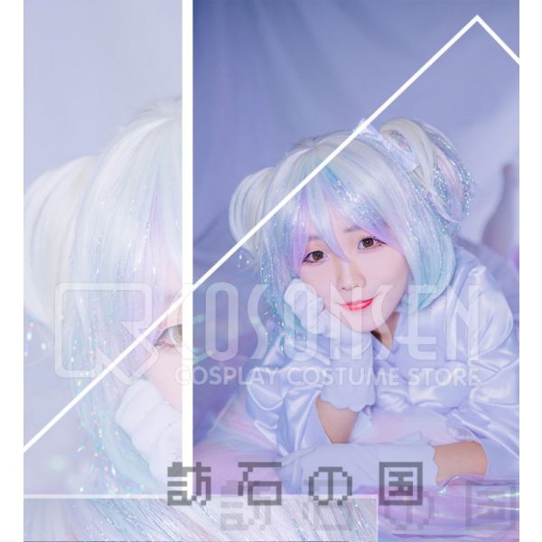 画像3: 宝石の国 寝巻き 冬眠 ダイヤモンド コスプレ衣装 (3)