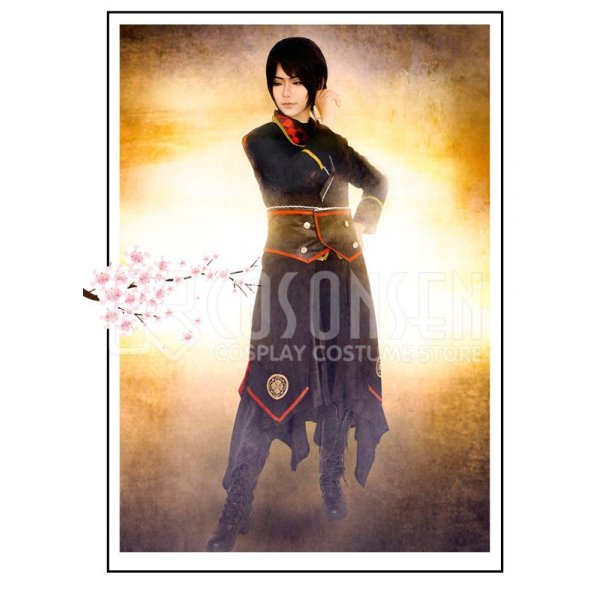 画像6: 【20%OFF】刀剣乱舞 ミュージカル2部ライブ衣装 阿津賀志山異聞 加州清光 黒バージョン コスプレ衣装 (6)