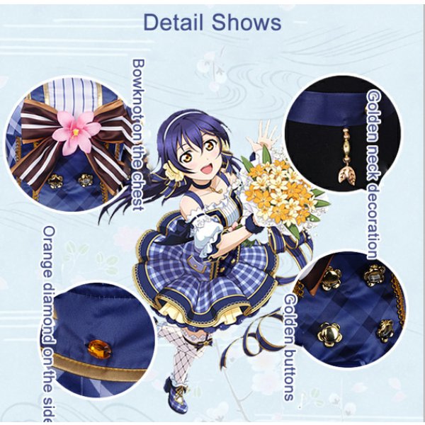 画像4: Love Live! ラブライブ! フラワーブーケ編 覚醒後 園田海未 コスプレ衣装 (4)