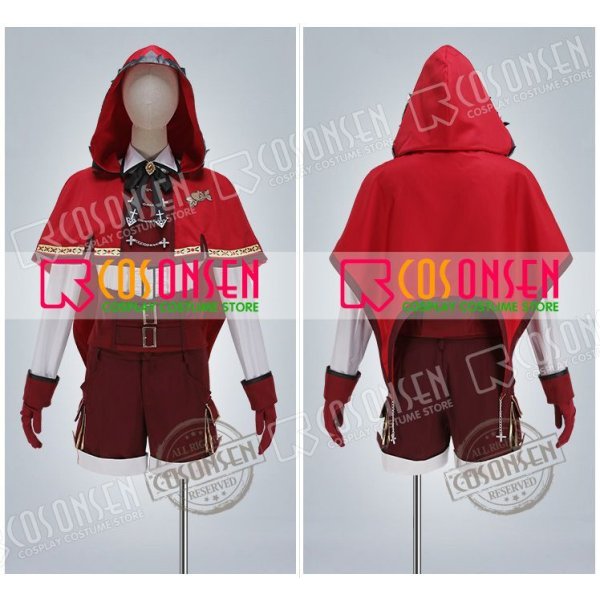 画像9: 【25%OFF】あんさんぶるスターズ あんスタ スカウト!狼と赤ずきん 仁兎なずな 赤ずきん衣装 コスブレ衣装 (9)