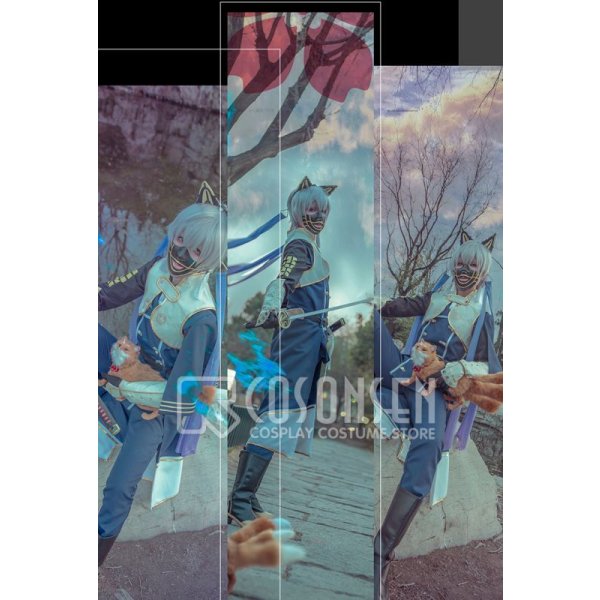 画像4: 刀剣乱舞 とうらぶ 鳴狐 極 コスプレ衣装 (4)