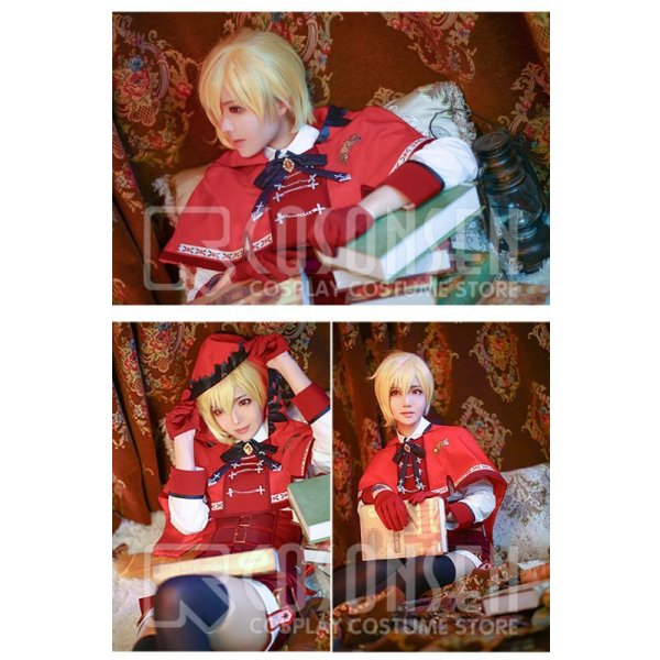 画像4: 【25%OFF】あんさんぶるスターズ あんスタ スカウト!狼と赤ずきん 仁兎なずな 赤ずきん衣装 コスブレ衣装 (4)