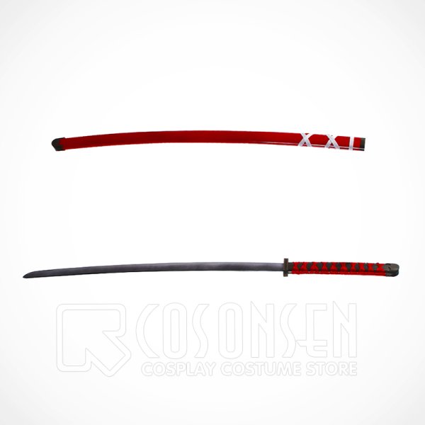 画像3: 僕のヒーローアカデミア ステイン ヒーロー殺し 赤黒血染 剣と鞘 コスプレ道具122cm (3)