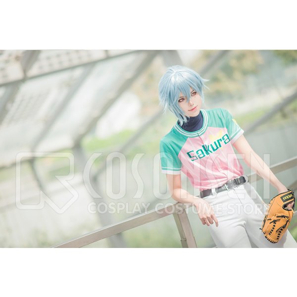 画像6: A3!(エースリー) 初恋甲子園 2期PV 夏組 斑鳩三角 野球ユニホーム コスプレ衣装 (6)