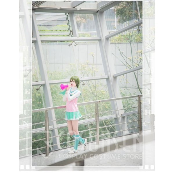 画像6: A3!(エースリー) 初恋甲子園 2期PV 夏組 瑠璃川幸 チアリーダー コスプレ衣装 (6)