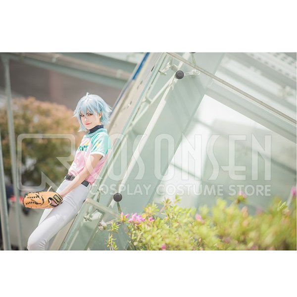 画像3: A3!(エースリー) 初恋甲子園 2期PV 夏組 斑鳩三角 野球ユニホーム コスプレ衣装 (3)