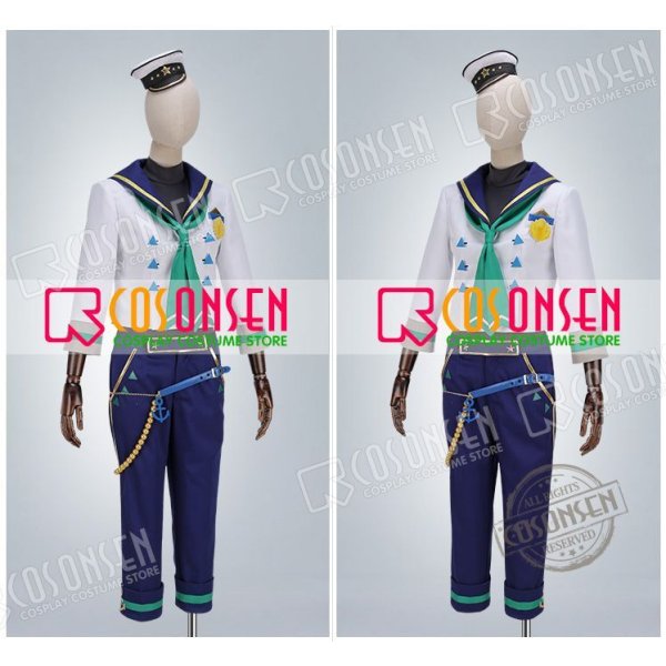 画像3: 【25%OFF】あんさんぶるスターズ あんスタ 航海!早春のクルージングライブ 葵ゆうた コスプレ衣装 (3)