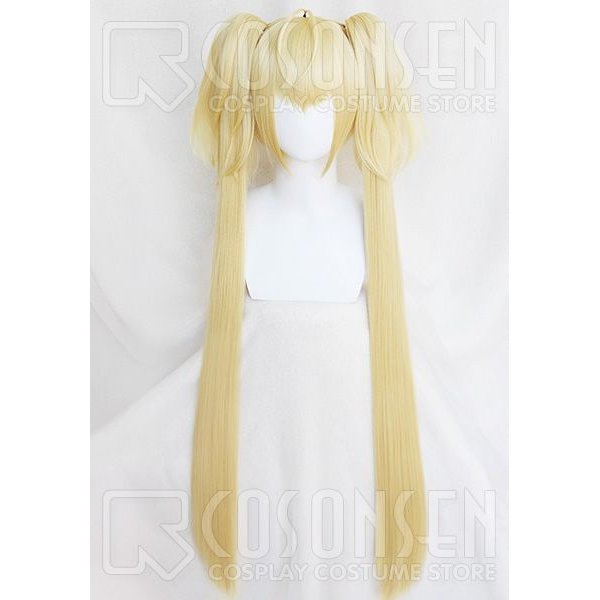 画像1: しゅごキャラ！ 月詠歌唄 ほしな歌唄 コスプレウィッグ 120cm (1)