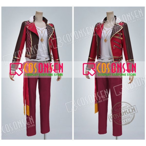 画像3: 【25%OFF】あんさんぶるスターズ あんスタ デコレート深紅のショコラフェス 乙狩アドニス コスプレ衣装 (3)