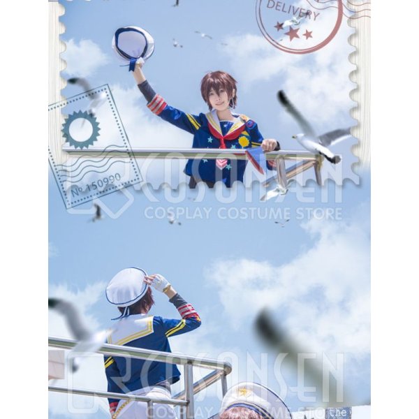 画像6: あんさんぶるスターズ あんスタ 航海！早春のクルージングライブ 守沢千秋 コスプレ衣装 (6)