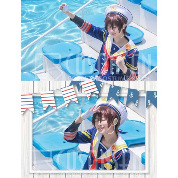 画像3: あんさんぶるスターズ あんスタ 航海！早春のクルージングライブ 守沢千秋 コスプレ衣装 (3)