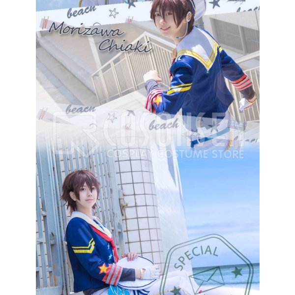 画像4: あんさんぶるスターズ あんスタ 航海！早春のクルージングライブ 守沢千秋 コスプレ衣装 (4)