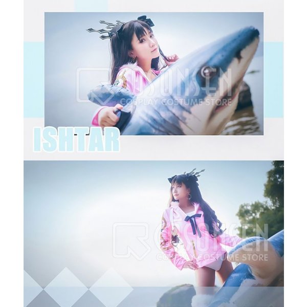 画像5: 【25%OFF】Fate/Grand Order FGO ライダー 最終再臨 イシュタル 水着 コスプレ衣装 (5)