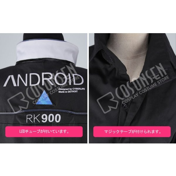 画像7: デトロイト ビカム ヒューマン Detroit Become Human RK900 コナー Connor コスプレ衣装 (7)