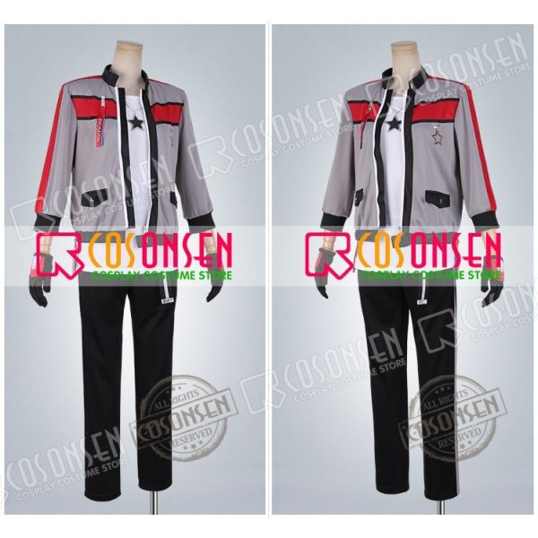 画像3: 【25%OFF】あんさんぶるスターズ あんスタ 学院祭★ドタバタの駆け出しヒーロー 流星隊 南雲鉄虎 コスプレ衣装 (3)