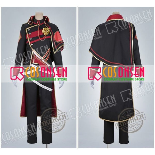 画像3: 【25%OFF】あんさんぶるスターズ あんスタ 招待★ブラックブラッドバンケット 大神晃牙 コスプレ衣装 (3)