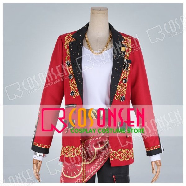 画像10: 【25%OFF】あんさんぶるスターズ あんスタ Saga*かけ上がるレインボーステージ 守沢千秋 コスプレ衣装 刺繍版 (10)