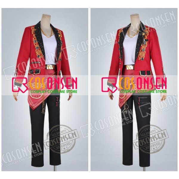 画像12: 【25%OFF】あんさんぶるスターズ あんスタ Saga*かけ上がるレインボーステージ 守沢千秋 コスプレ衣装 刺繍版 (12)