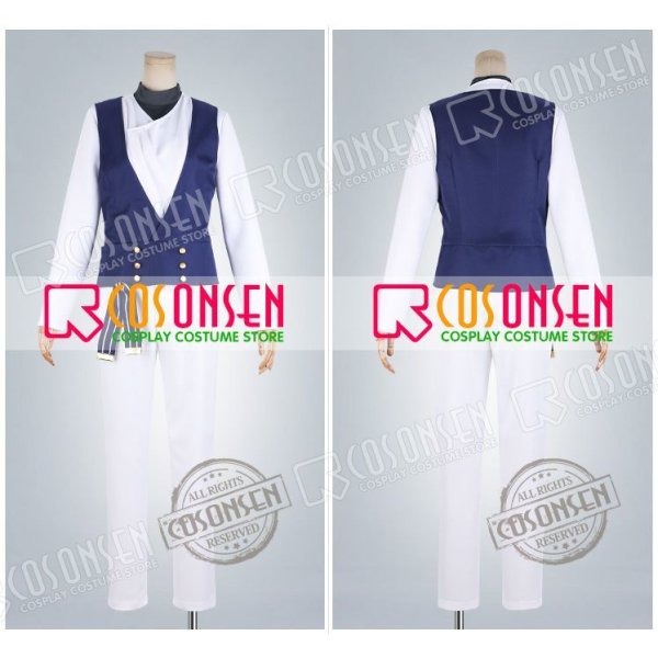 画像4: 【25%OFF】あんさんぶるスターズ あんスタ Saga*かけ上がるレインボーステージ 椚章臣 コスプレ衣装 (4)