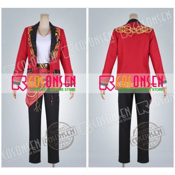 画像11: 【25%OFF】あんさんぶるスターズ あんスタ Saga*かけ上がるレインボーステージ 守沢千秋 コスプレ衣装 刺繍版 (11)