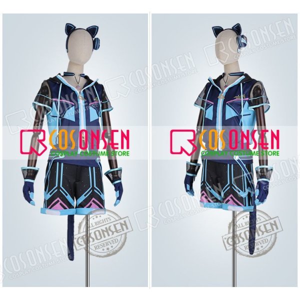 画像3: 【25%OFF】あんさんぶるスターズ あんスタ アミューズメント☆ネコとウサギのライブパーティ 葵ゆうた コスプレ衣装 (3)