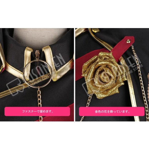 画像5: 【25%OFF】あんさんぶるスターズ あんスタ 招待★ブラックブラッドバンケット 朔間零 羽風薫 コスプレ衣装 (5)