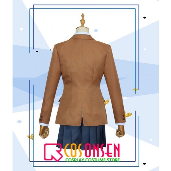 画像4: 青春ブタ野郎はバニーガール先輩の夢を見ない 峰ヶ原高校 桜島麻衣  制服 コスプレ衣装 (4)