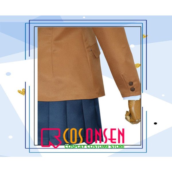 画像7: 青春ブタ野郎はバニーガール先輩の夢を見ない 峰ヶ原高校 桜島麻衣  制服 コスプレ衣装 (7)