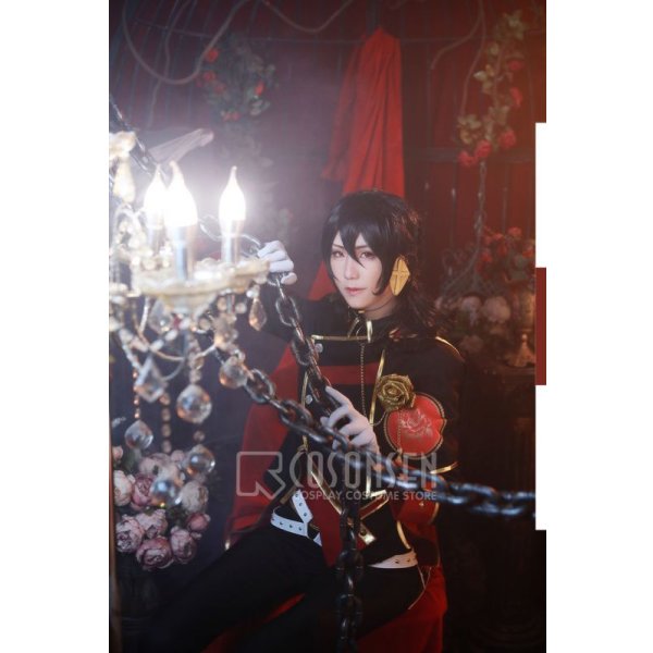 画像11: 【25%OFF】あんさんぶるスターズ あんスタ 招待★ブラックブラッドバンケット 大神晃牙 コスプレ衣装 (11)