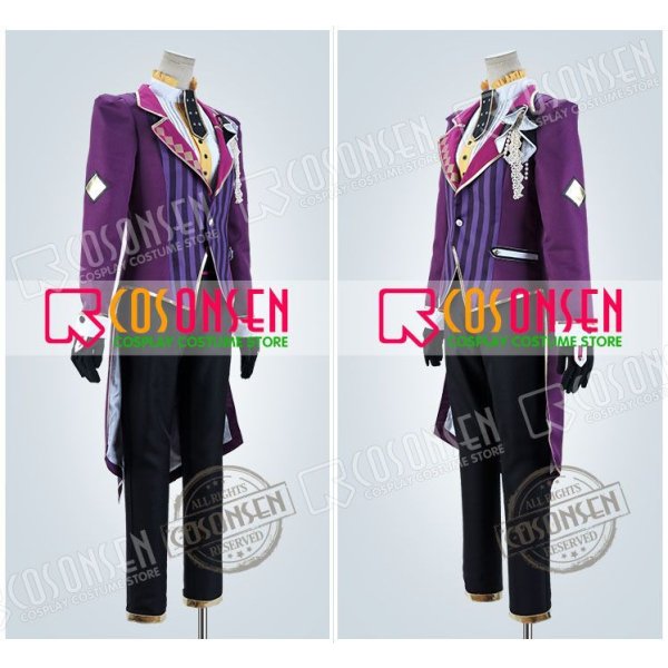 画像3: 【25%OFF】あんさんぶるスターズ あんスタ 招待★ブラックブラッドバンケット 青葉つむぎ コスプレ衣装 (3)