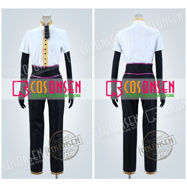 画像4: 【25%OFF】あんさんぶるスターズ あんスタ 招待★ブラックブラッドバンケット 青葉つむぎ コスプレ衣装 (4)